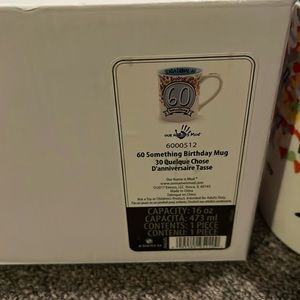 New with box mug 60 x2 one with out box and will be wrapped